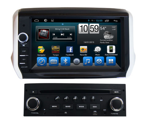 China Sistema de navegación de radio de Peugeot de la pantalla táctil del coche del dinar 2 208 Peugeot 2008 proveedor