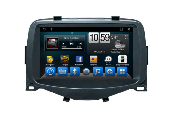 China Sistema de navegación del coche de las multimedias, unidad principal de radio de Android 8,1 para Toyota Aygo proveedor