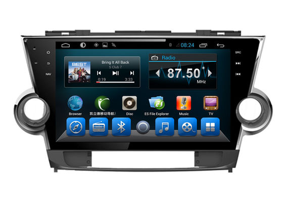 China Sistema 2012 de navegación de Toyota del jugador del audio para el automóvil del montañés con el monitor de 10,1 pulgadas proveedor