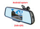 monitor del espejo de la vista posterior de 5 pulgadas con DVR y navegación GPS con el sistema androide del OS proveedor