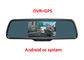 monitor del espejo de la vista posterior de 5 pulgadas con DVR y navegación GPS con el sistema androide del OS proveedor