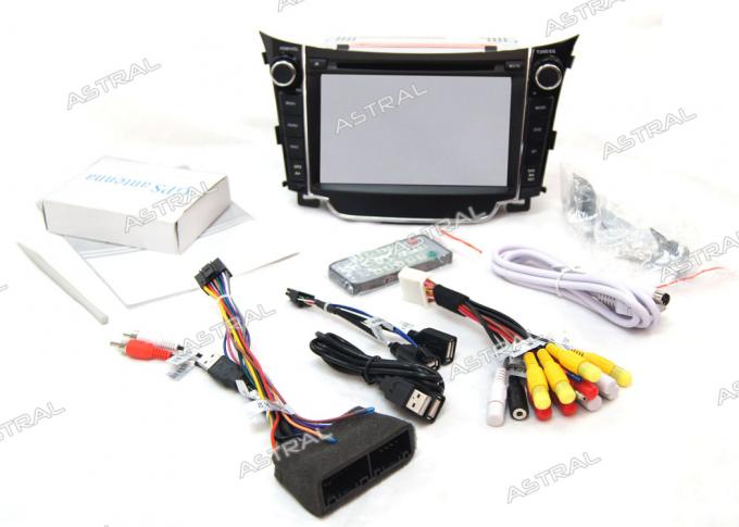 Radio libre GPS de la navegación de HYUNDAI de la mano auto del reproductor de DVD I30 TV GPS Bluetooth para los coches
