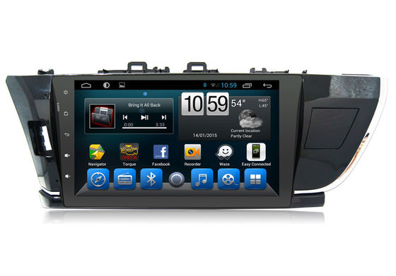China Sistema estéreo de la pantalla táctil de la navegación GPS grande de Toyota para Corolla 2014 proveedor